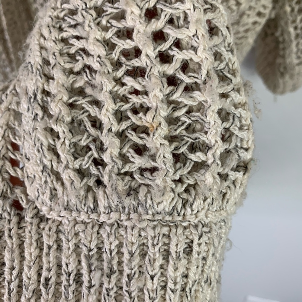 Free people gone fishing openknit slouchy cardigan - Picture 4 of 7